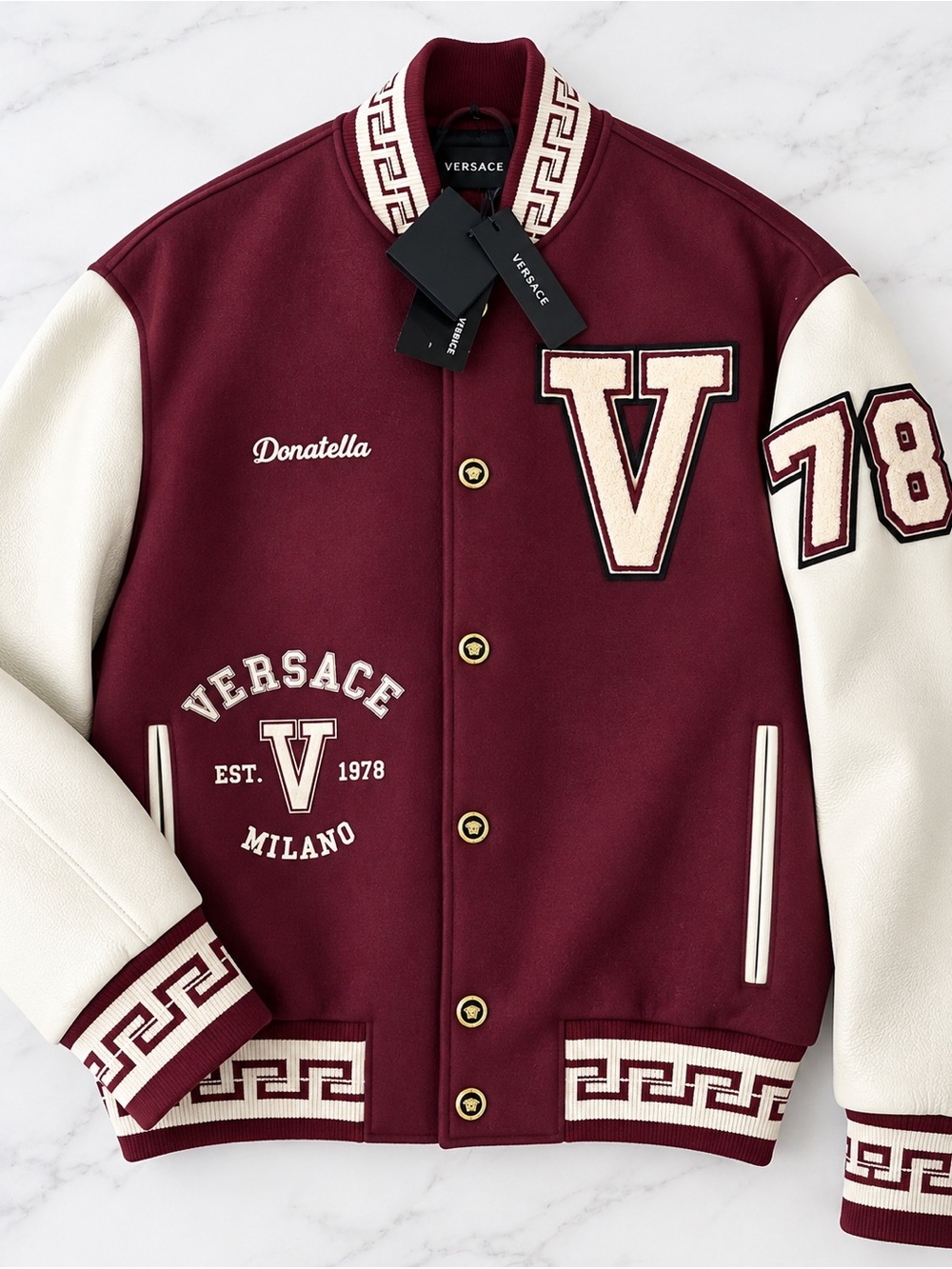 VERSACE - Donatella Men’s Varsity Letterman Jacket